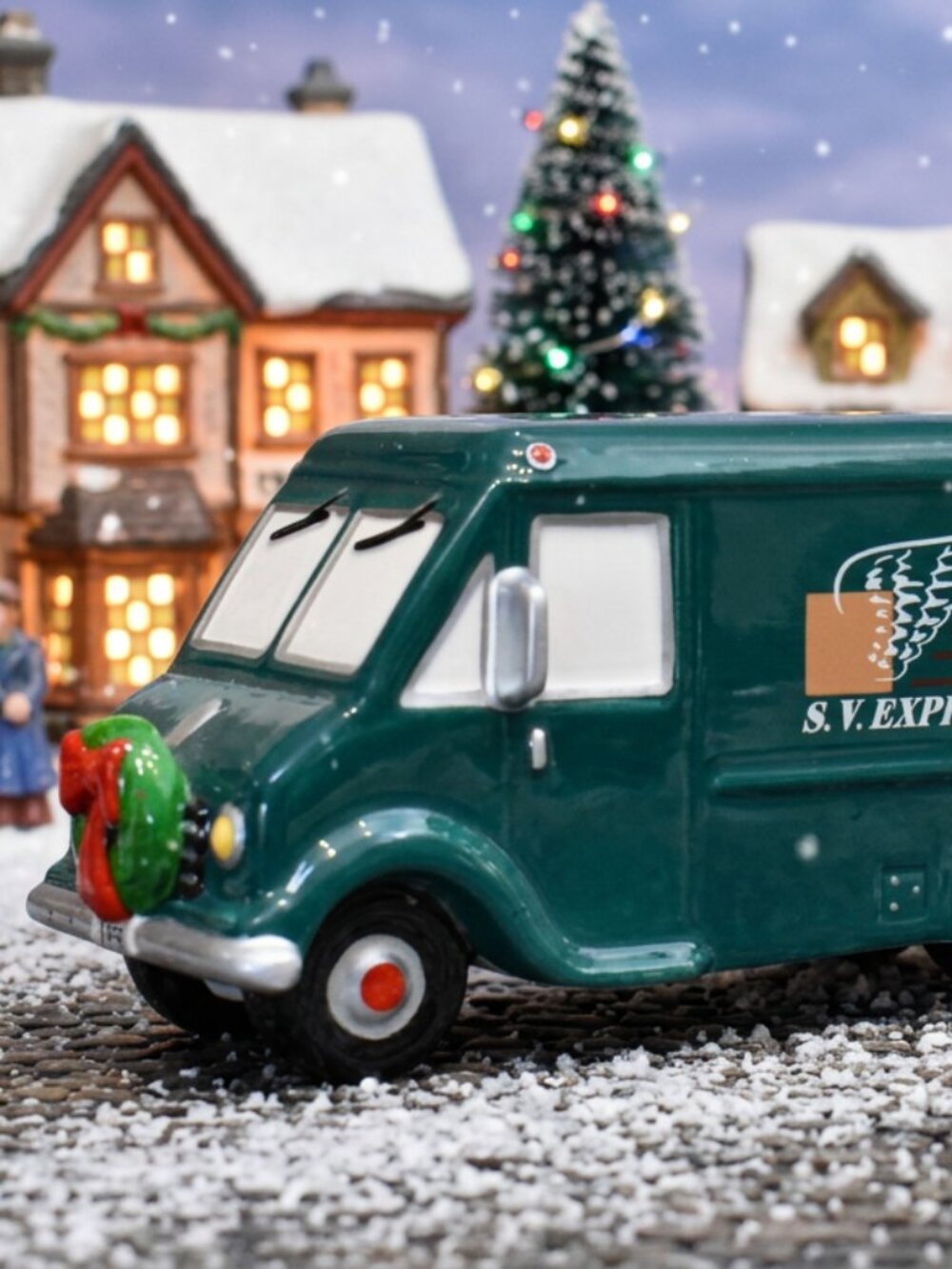 Department 56 Snow Village GIFTS ON THE GO #56.55035 Vintage